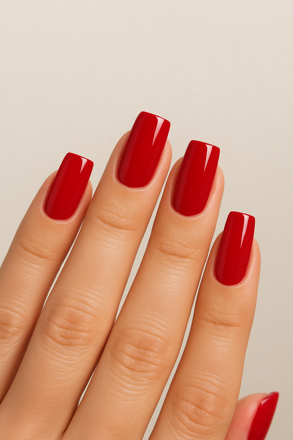 4. Square-Tip Red Delight