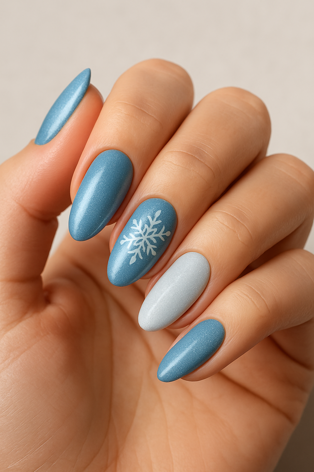 5. Frosty Blue Hues