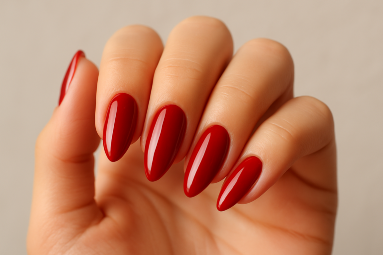 Explore 7 charming almond Christmas nail designs perfect for the holiday season.