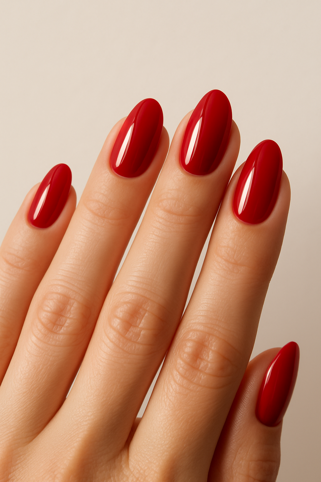 3. Natural Red Manicure Charm