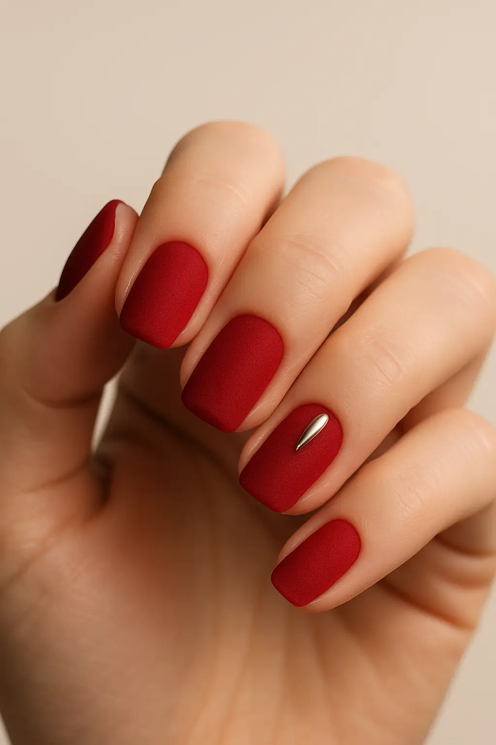 Matte Cherry Velvet
