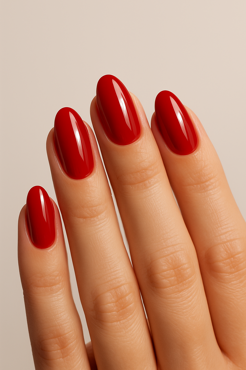 5. Shiny Red Gel Finish