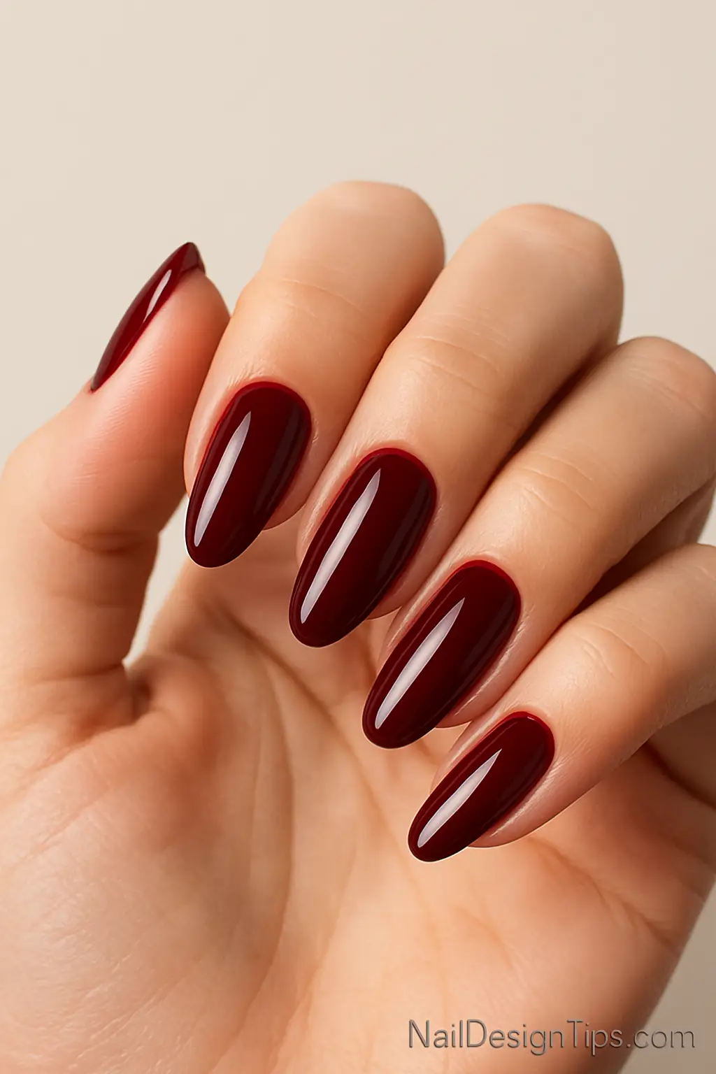 4. Bold Dark Red Accents