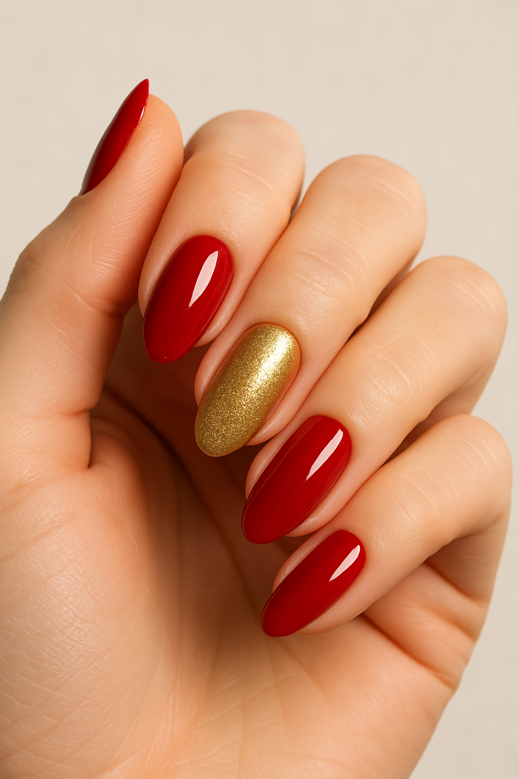 1. Classic Red and Gold Elegance